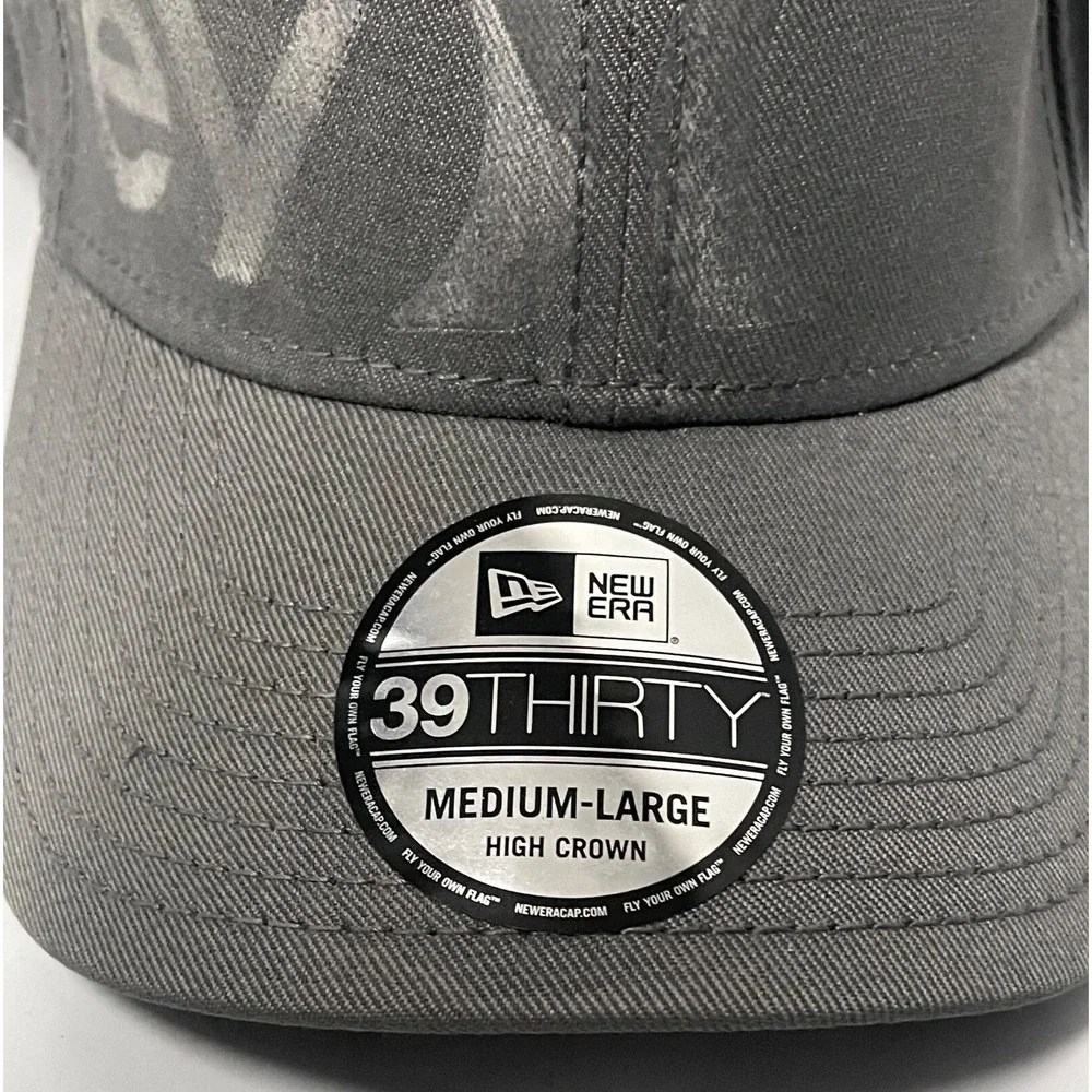 HURLEY NEW ERA MEDIUM LARGE FITTED GREY CAP‎ 2012
